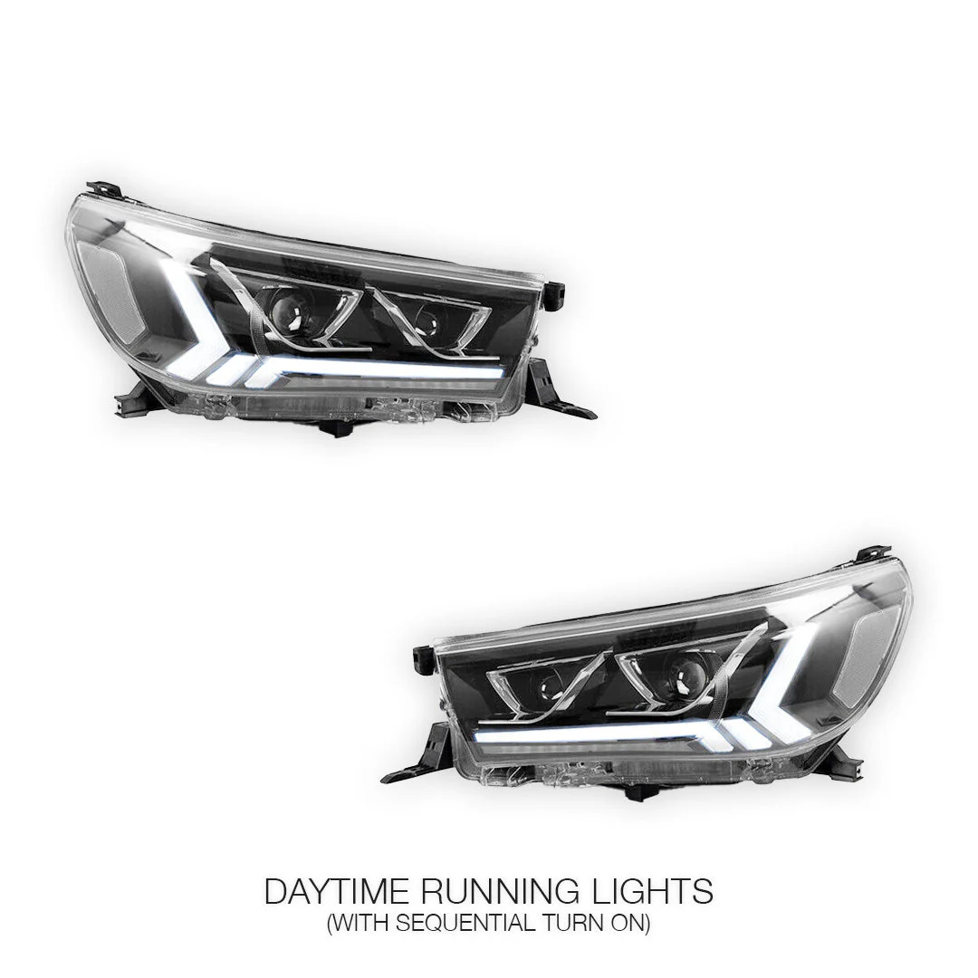 Toyota Hilux N80 (2015 - 2019) Sequential Headlights LH + RH - Image 3