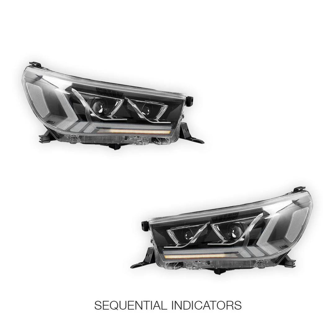 Toyota Hilux N80 (2015 - 2019) Sequential Headlights LH + RH - Image 4