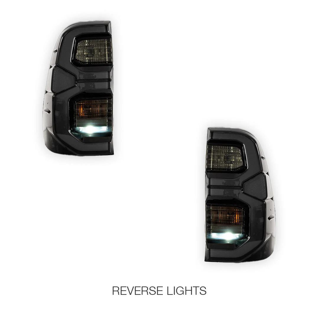 Toyota Hilux N80 (2015 - 2020) Smoked Tail Lights LH + RH - Image 6