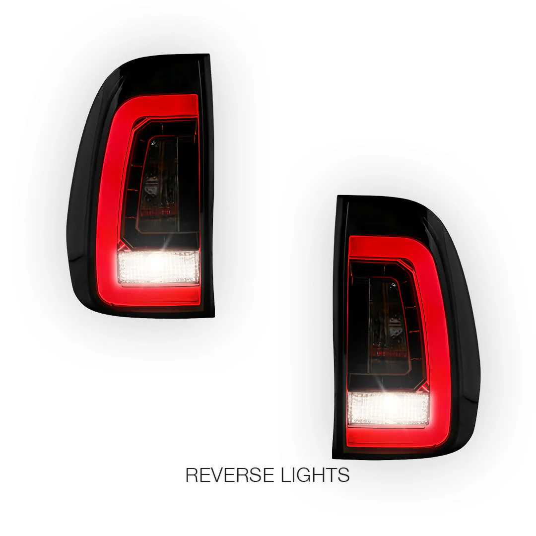Toyota Hilux N80 (2015 - 2020) Smoked Red 3D LED Tail Lights LH + RH - Image 5