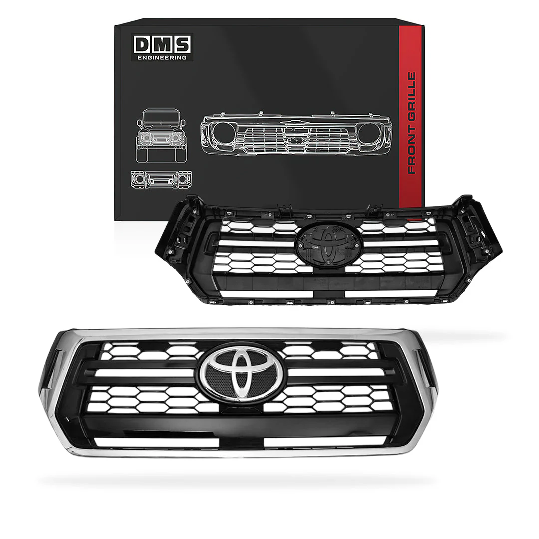 Toyota HiLux N80 (2017 - 2020) Chrome Frame Grille - Image 2