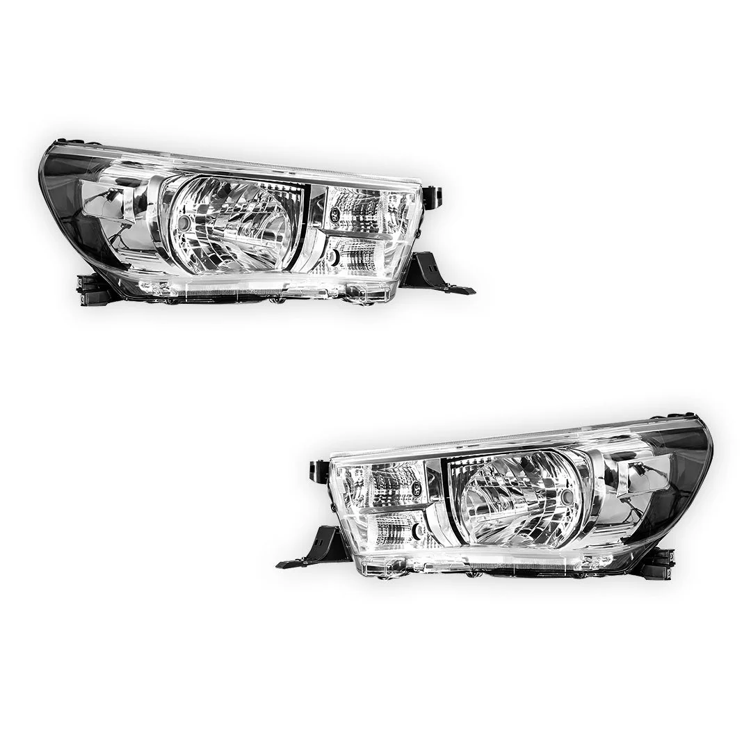 Toyota HiLux N80 (2017 - 2020) OEM Style Headlights LH + RH - Image 2