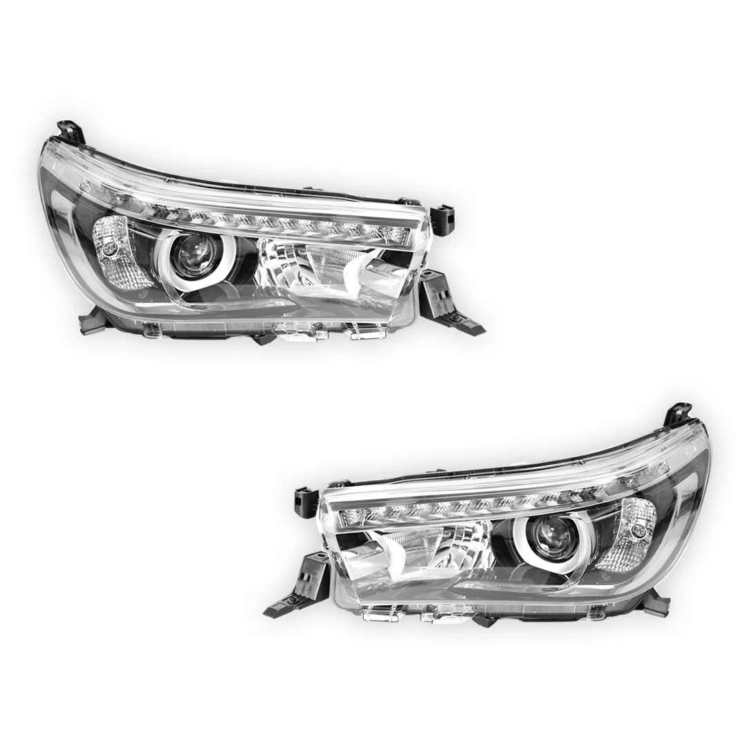 Toyota HiLux N80 (2017 - 2020) OEM Style LED Headlights LH + RH - Image 2
