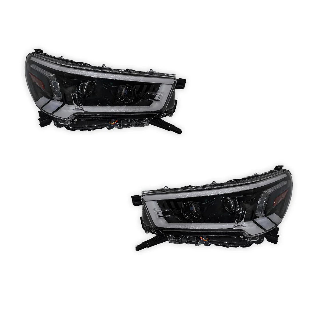 Toyota Hilux N80 (2020 - 2024) Sequential DRL Projector Headlights LH + RH - Image 6