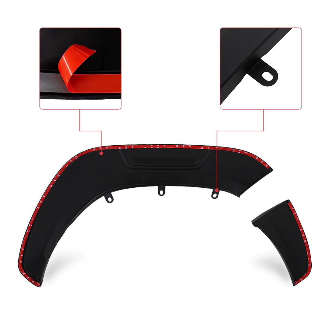 Toyota Hilux N80 Matte Black Fender Flares with 12mm Widened Wheel Arch - Image 4