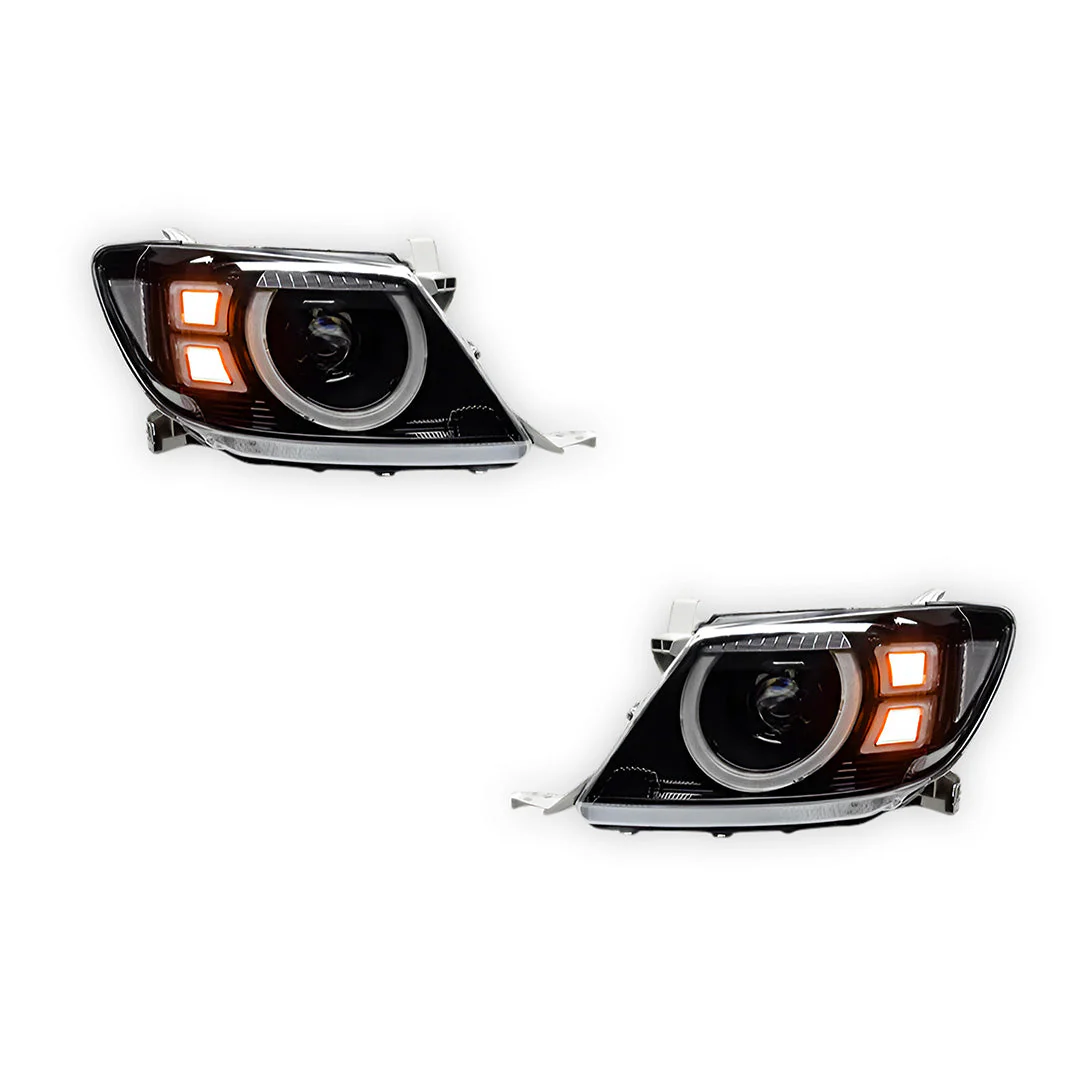 Toyota HiLux Vigo (2011 - 2015) Full LED DRL Headlights LH + RH - Image 2