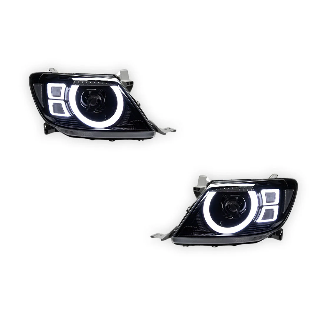 Toyota HiLux Vigo (2011 - 2015) Full LED DRL Headlights LH + RH - Image 3
