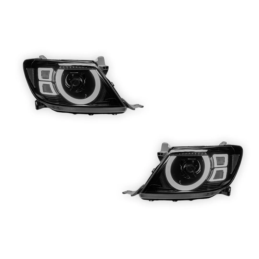 Toyota HiLux Vigo (2011 - 2015) Full LED DRL Headlights LH + RH - Image 4