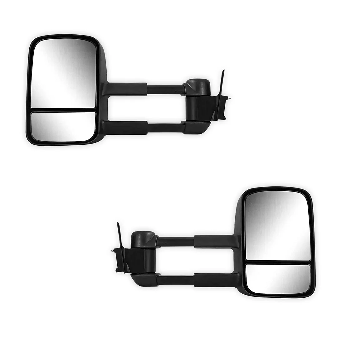Toyota LandCruiser 100 Series (1998 - 2007) Black Extendable Towing Side Mirrors - Image 2