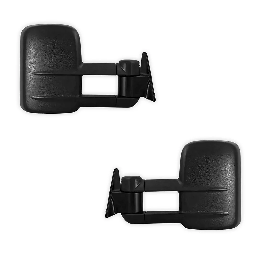 Toyota LandCruiser 100 Series (1998 - 2007) Black Extendable Towing Side Mirrors - Image 3