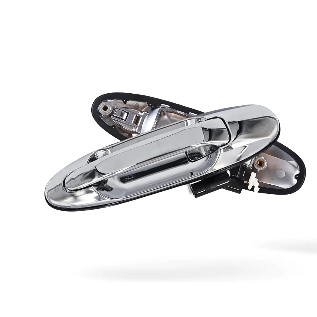 Toyota LandCruiser 100 Series (1998 - 2007) Front Full Chrome Outer Door Handles LH + RH - Image 4