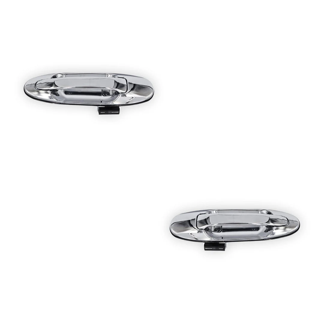 Toyota LandCruiser 100 Series (1998 - 2007) Front Full Chrome Outer Door Handles LH + RH - Image 5
