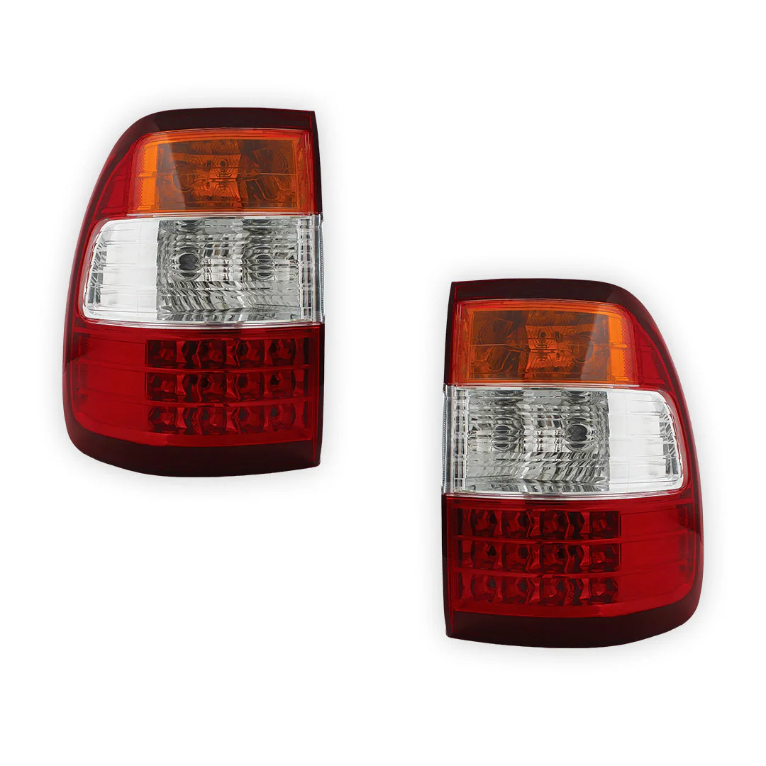Toyota LandCruiser 100 Series (2005 - 2007) Halogen OEM Style Tail Lights LH + RH - Image 2