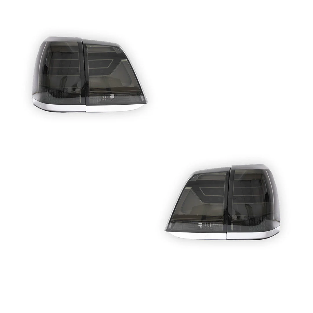 Toyota LandCruiser 200 Series (2008 - 2015) Smoked LED Tail Lights LH + RH - Image 6