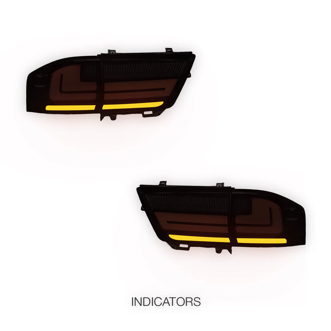 Toyota LandCruiser 200 Series (2015 - 2020) Black Sequential Full LED Tail Lights LH + RH - Image 3