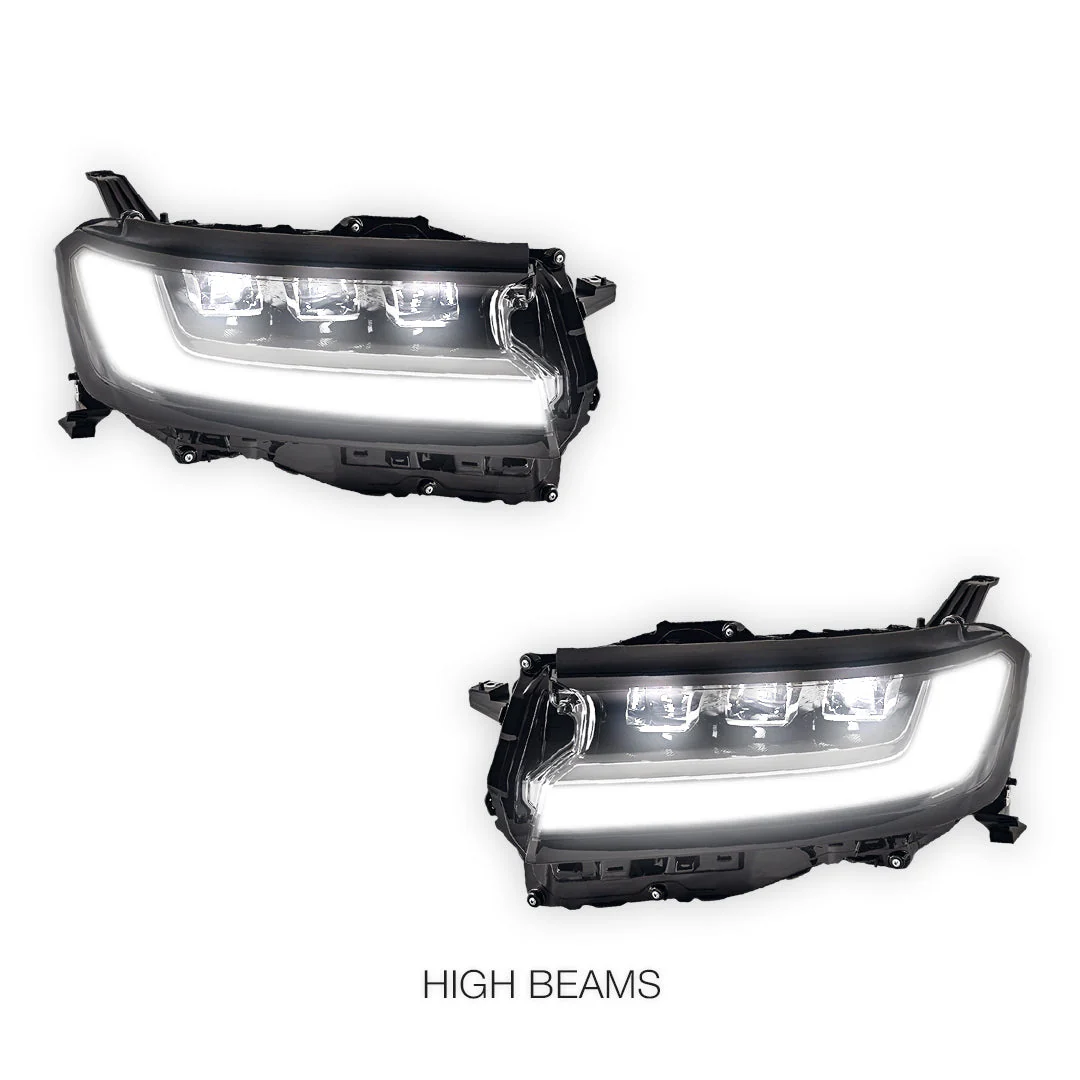 Toyota LandCruiser 300 Series (2021 - 2025) FULL LED DRL Projector Headlights with Sequential Indicator LH + RH - Image 5