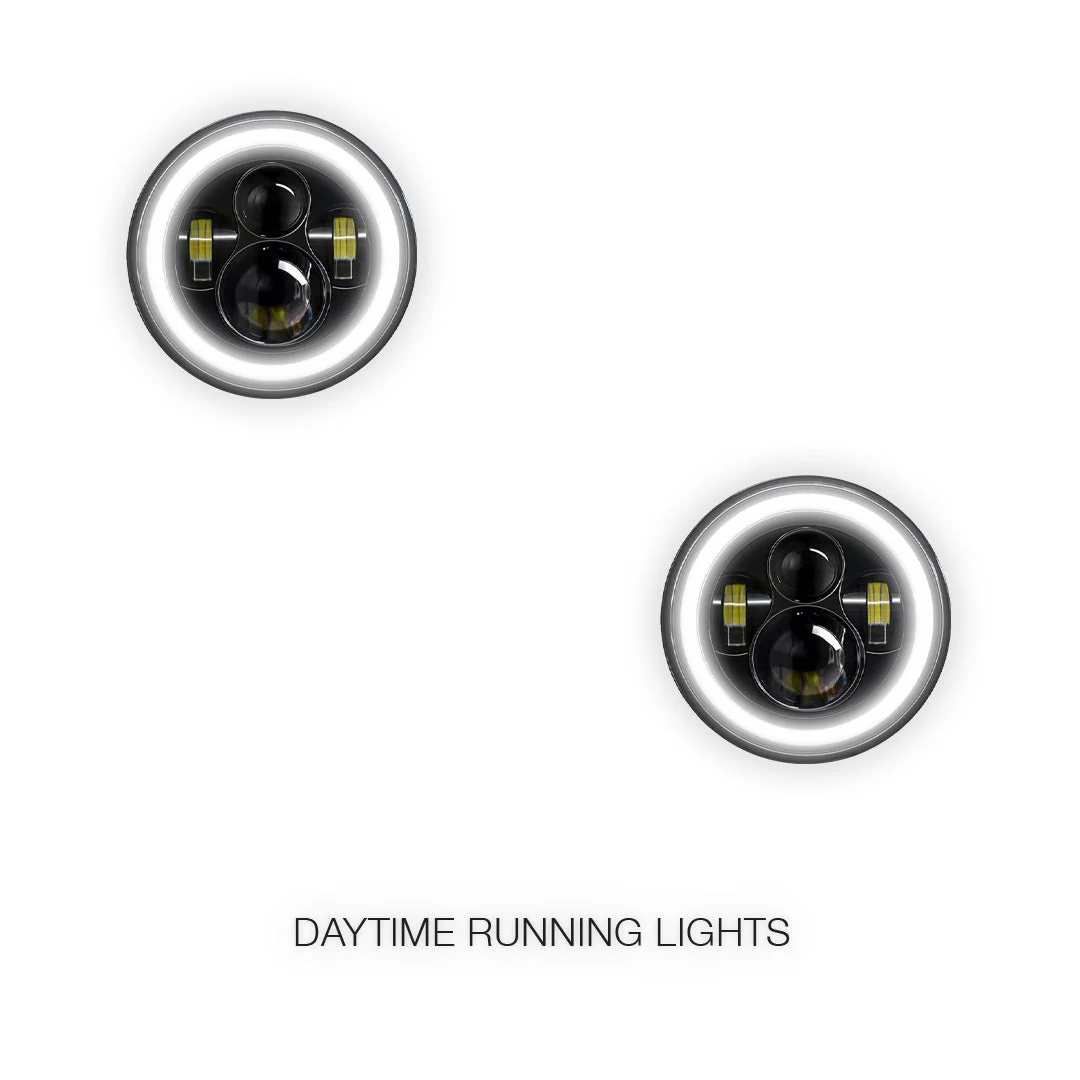 Toyota LandCruiser 60 70 73 75 78 79 Series Halo Headlights LH + RH - Image 2