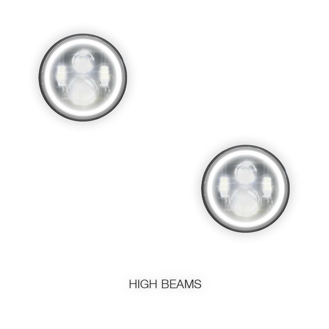 Toyota LandCruiser 60 70 73 75 78 79 Series Halo Headlights LH + RH - Image 4