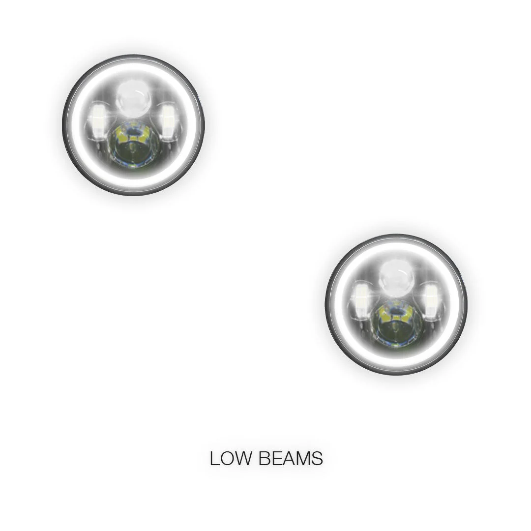 Toyota LandCruiser 60 70 73 75 78 79 Series Halo Headlights LH + RH - Image 5