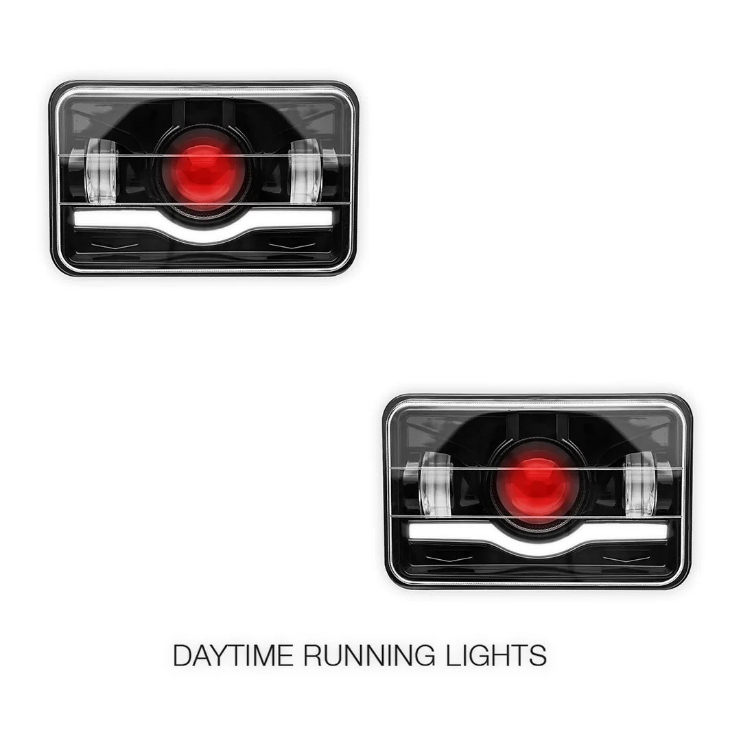 Toyota LandCruiser 60 / 80 Series (1980 - 1998) 4x6" LED Headlights LH + RH - Image 4