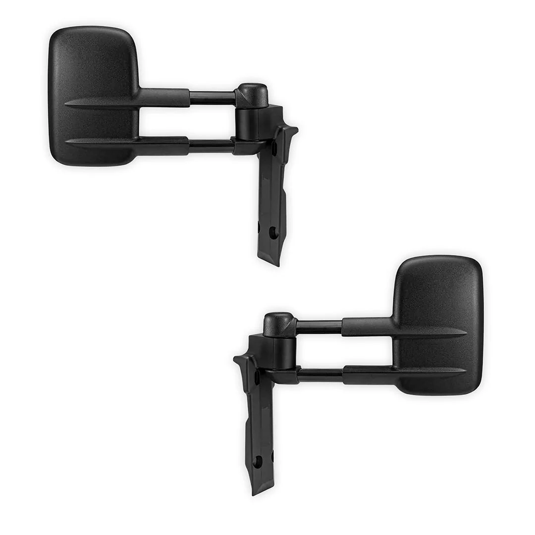 Toyota LandCruiser 70 / 75 / 78 / 79 Series (1984 - 2019) Black Extendable Towing Side Mirrors - Image 3
