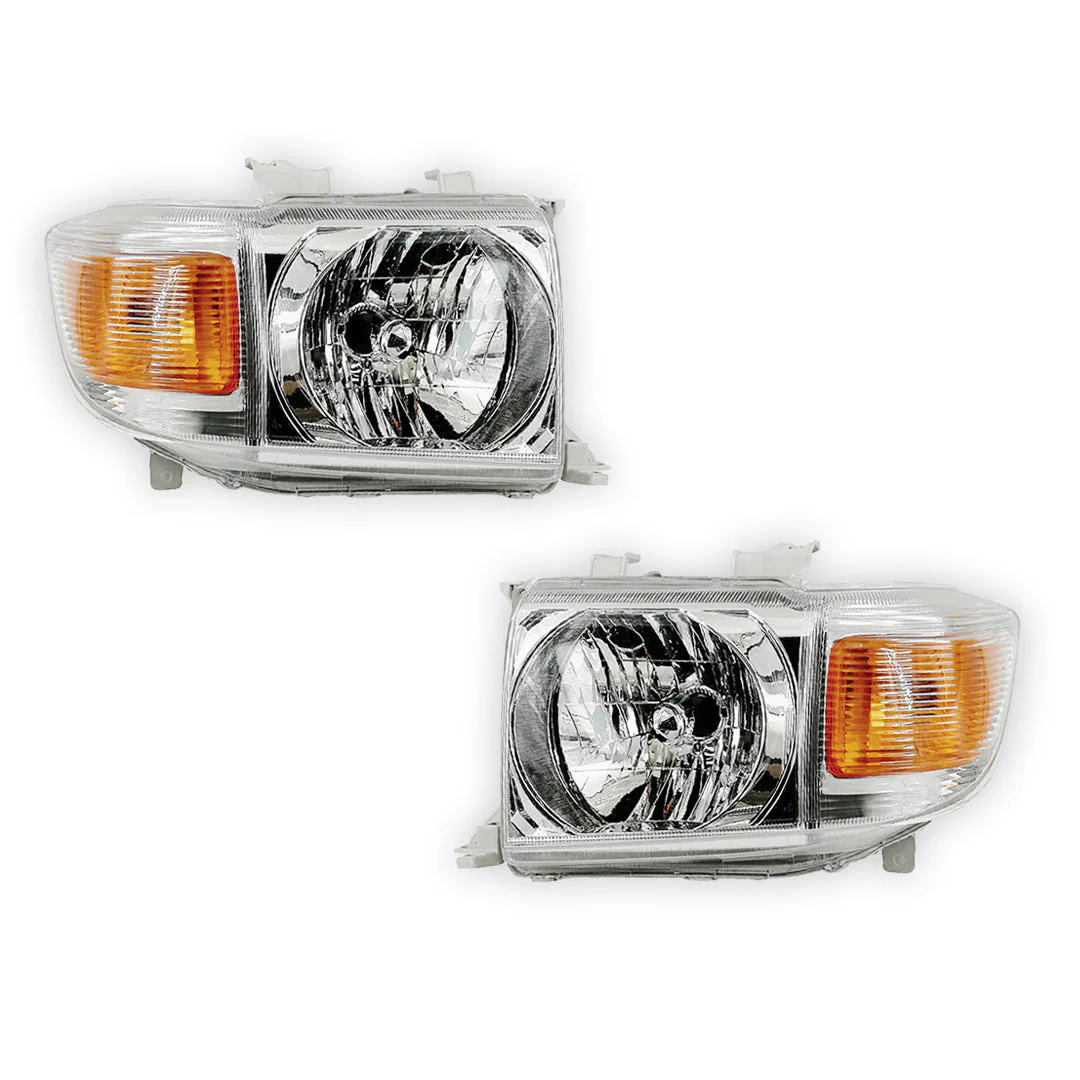 Toyota LandCruiser 70 / 76 / 78 / 79 Series OEM Style Headlights LH + RH - Image 2