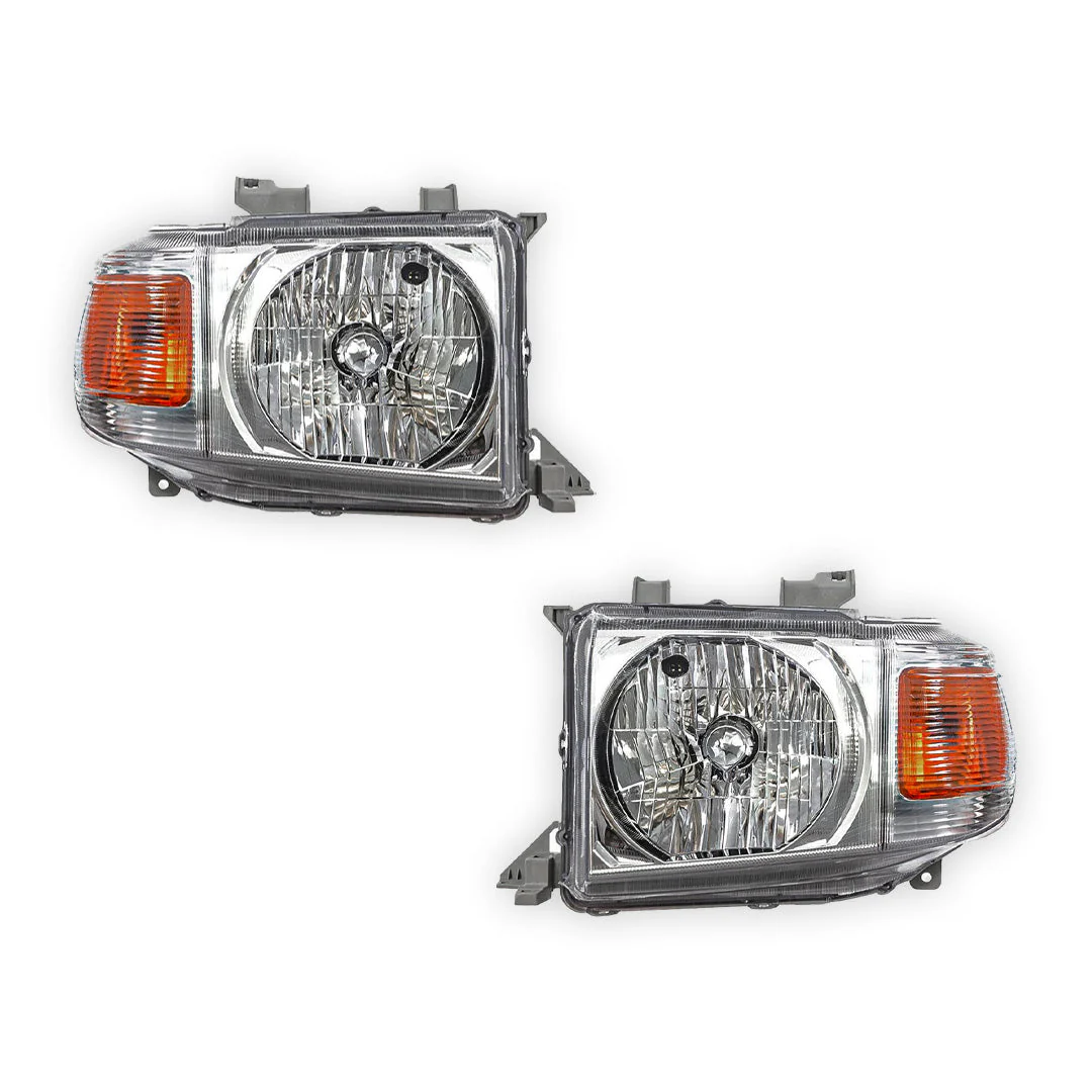 Toyota LandCruiser 70 Series (2007 - 2016) OEM Style Headlights LH + RH - Image 2