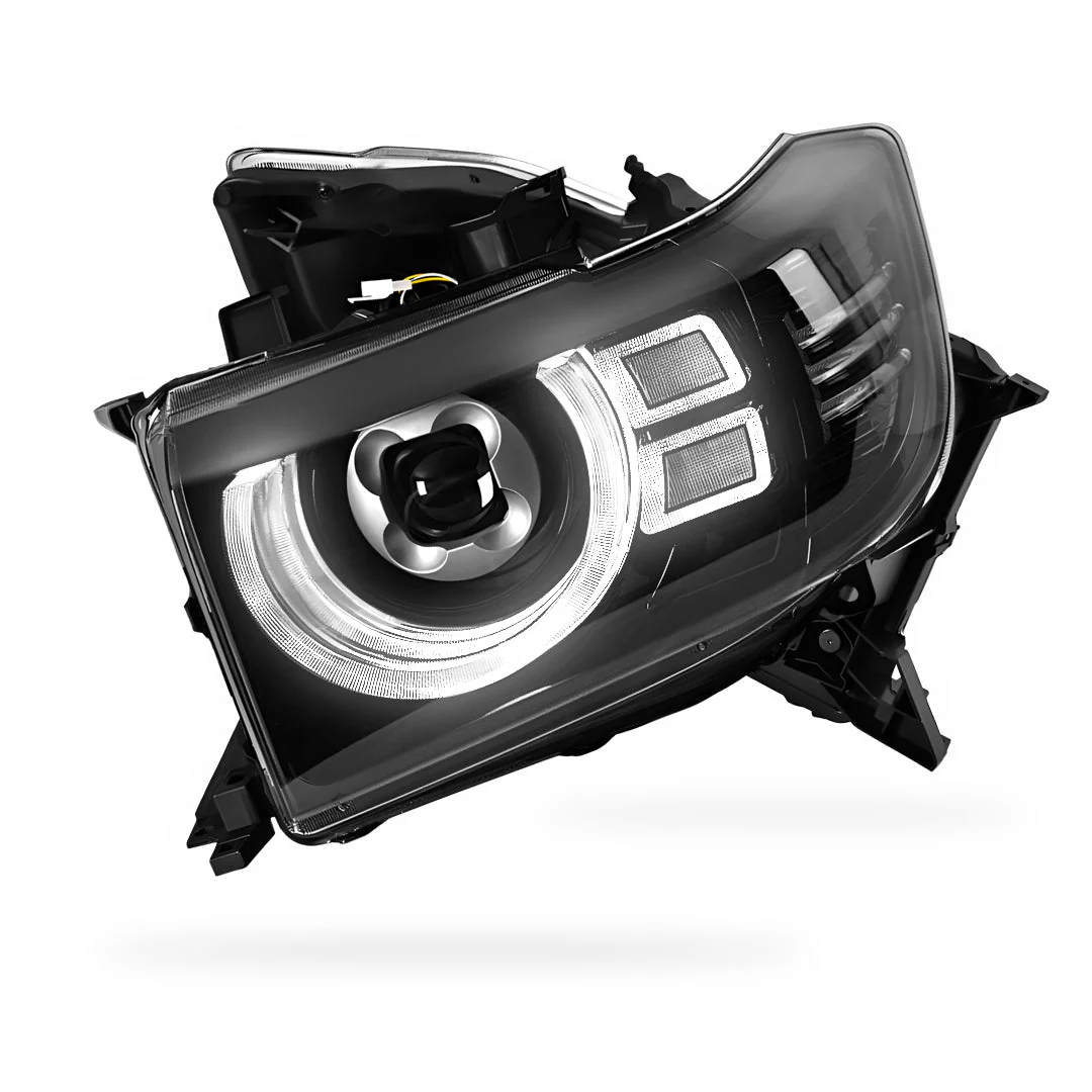 Toyota LandCruiser 70 / 73 / 75 / 76 / 78 / 79 Series (2007- 2022) LED DRL Dual Beam Projector Headlights LH + RH - Image 7