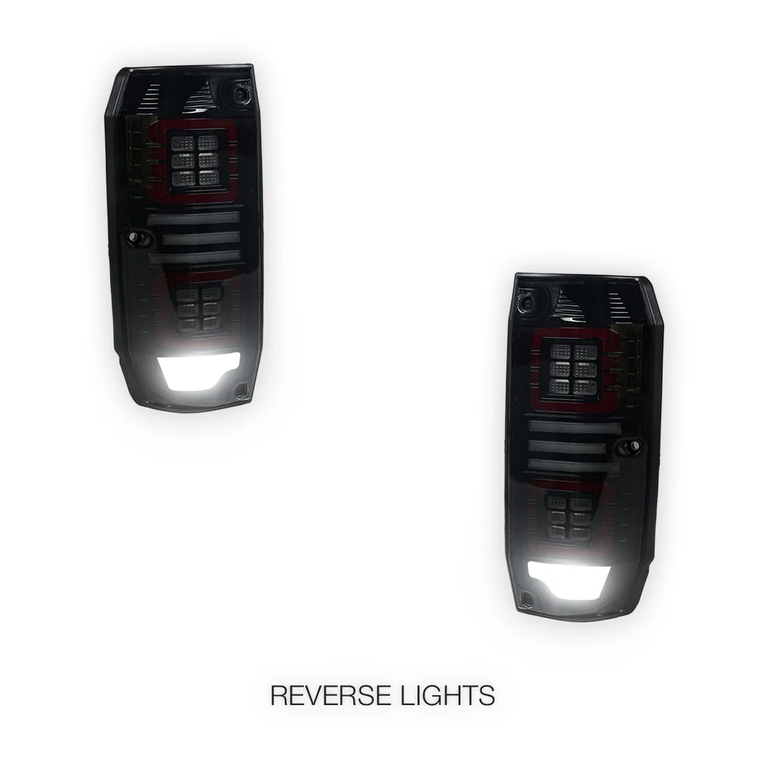Toyota LandCruiser 76 Series (2007 - 2025) Smoked Sequential Full LED Tail Lights LH + RH - Image 5