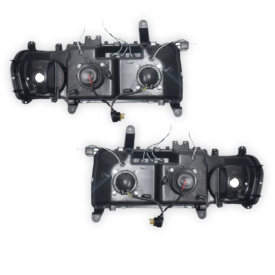 Toyota LandCruiser 80 Series (1990 - 1997) Halo Angel Eyes Projector Headlights LH + RH - Image 3