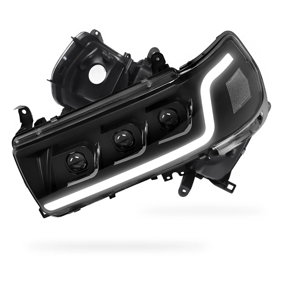 Toyota LandCruiser 80 Series (1990- 1997) LED DRL Projector Headlights LH + RH - Image 7