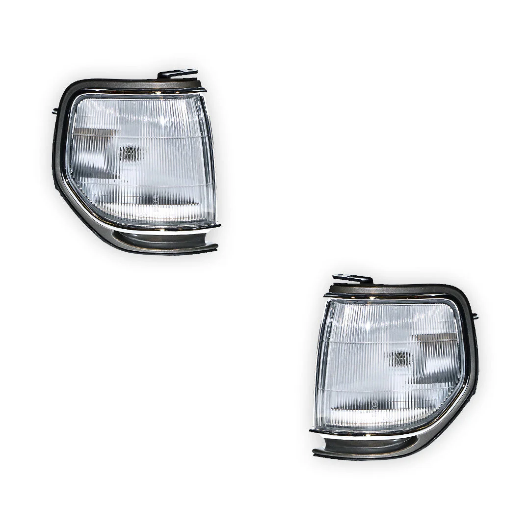 Toyota LandCruiser 80 Series Sahara (1990 - 1998) OEM Style Headlights & Corner Lights LH + RH - Image 6