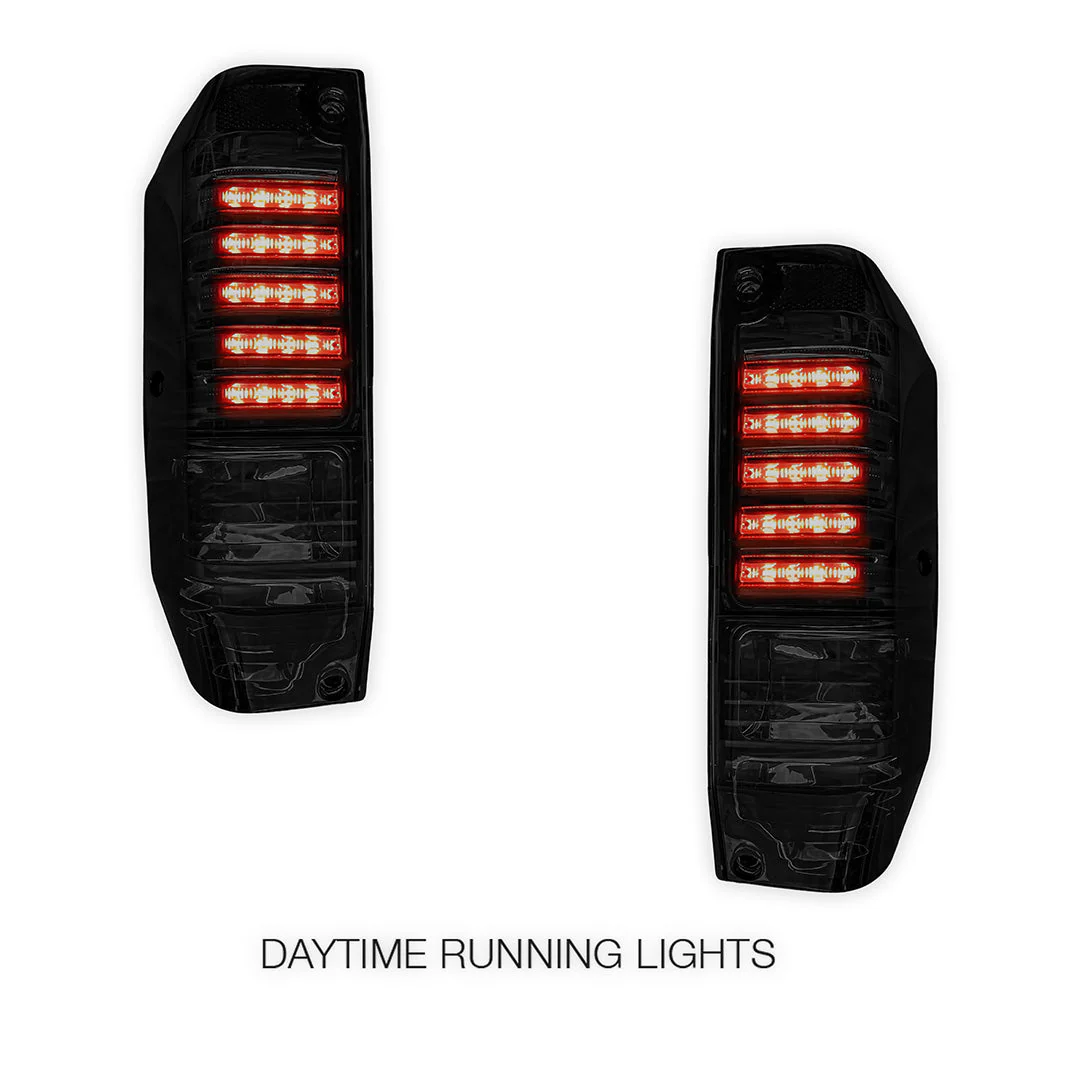 Toyota LandCruiser FJ75 / 76 Series (1984 - 2007) Smoked LED Tail Lights LH + RH - Image 3