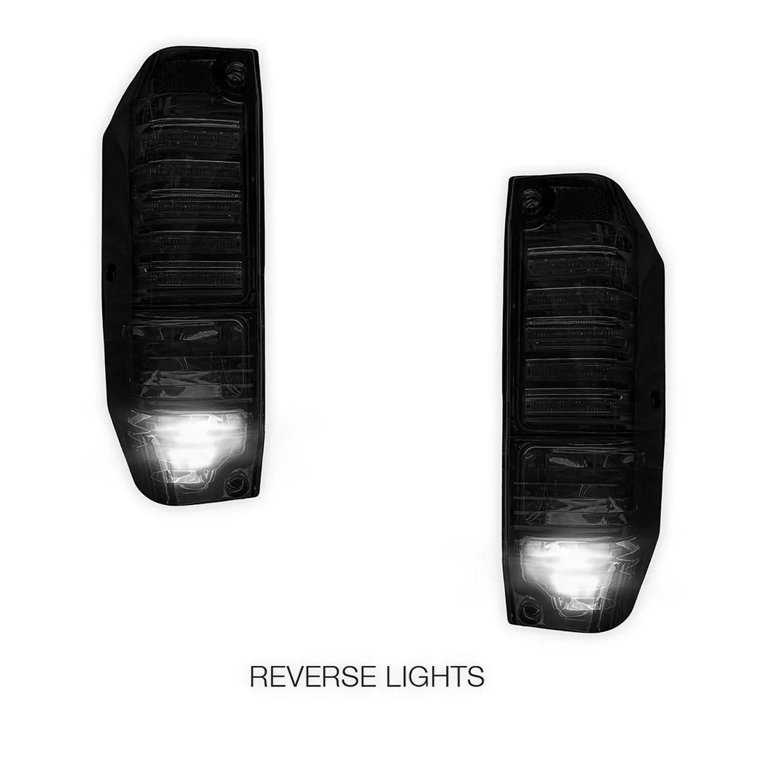 Toyota LandCruiser FJ75 / 76 Series (1984 - 2007) Smoked LED Tail Lights LH + RH - Image 5