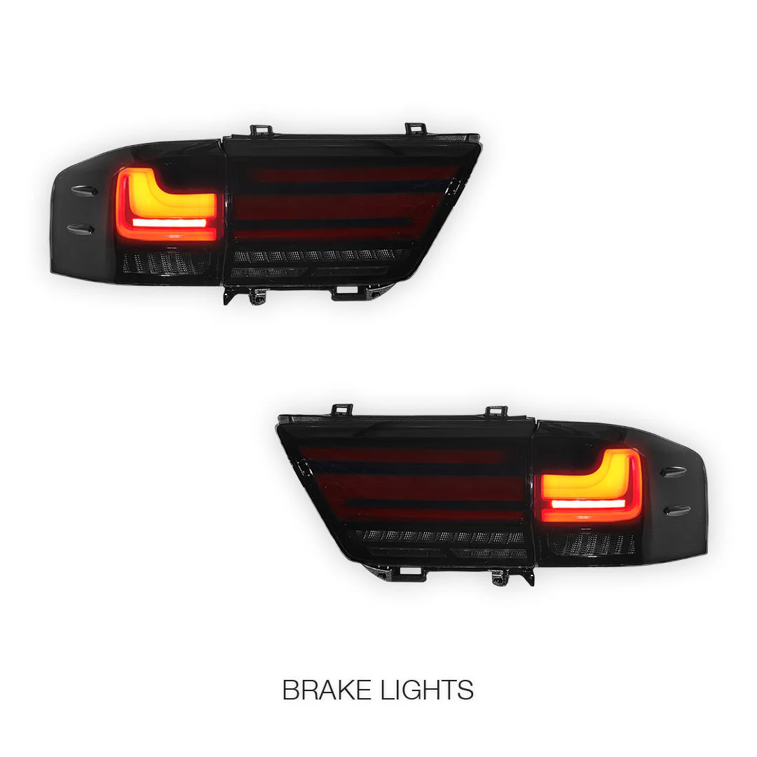 Toyota LandCruiser LC300 (2021 - 2025) Sequential Smoked Full LED Inner and Outer Tail Lights LH + RH - Image 2