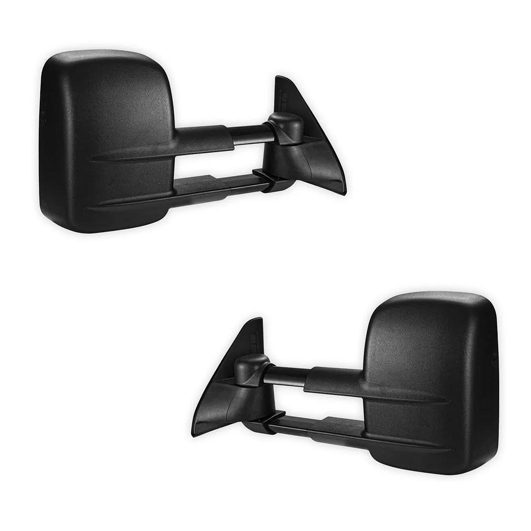 Toyota LandCruiser Prado 120 Series (2002 - 2009) Black Extendable Towing Side Mirrors - Image 3
