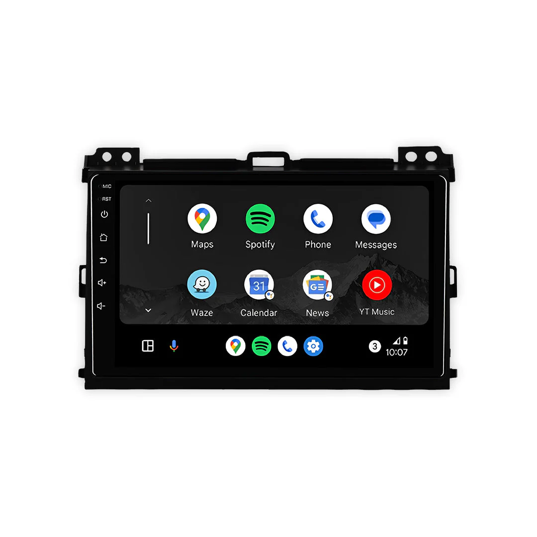 Toyota LandCruiser Prado 120 Series (2003 - 2009) 9" 13.3" Wireless Android 15 Head Unit for Apple CarPlay / Android Auto - Image 3