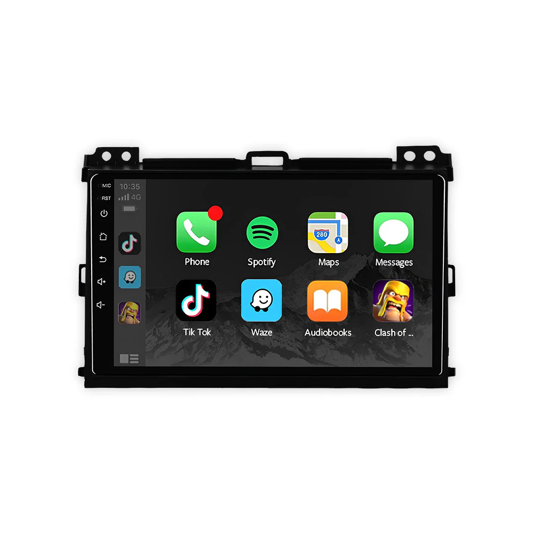Toyota LandCruiser Prado 120 Series (2003 - 2009) 9" 13.3" Wireless Android 15 Head Unit for Apple CarPlay / Android Auto - Image 4