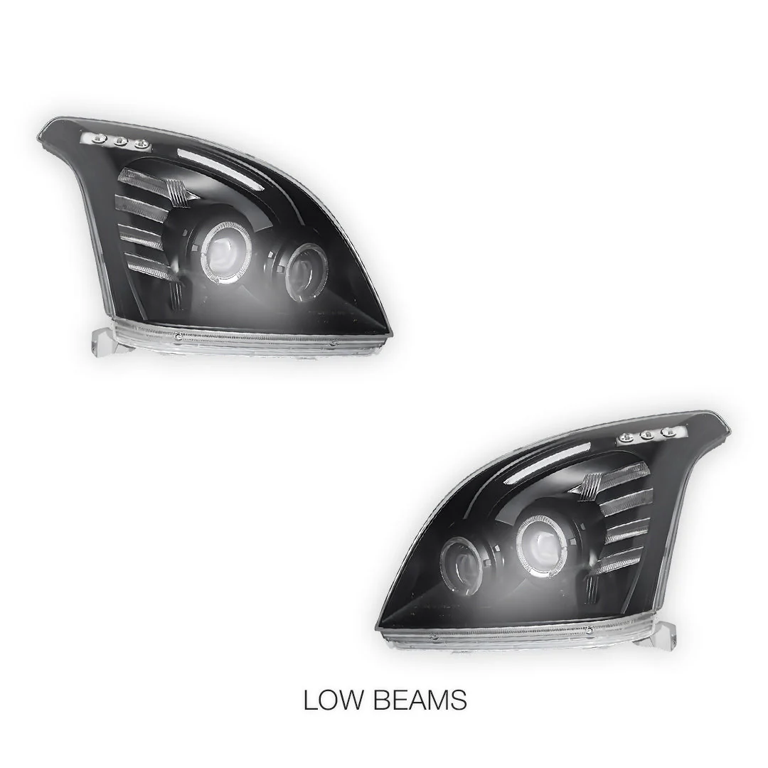 Toyota LandCruiser Prado 120 Series (2003- 2009) Angel-Eyes LED DRL Projector Headlights LH + RH - Image 10