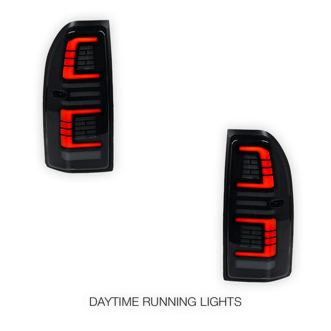 Toyota LandCruiser Prado 90 / 95 Series (1997 - 2002) Smoked Sequential Full LED Tail Lights LH + RH - Image 2