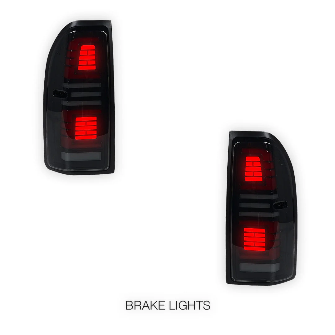 Toyota LandCruiser Prado 90 / 95 Series (1997 - 2002) Smoked Sequential Full LED Tail Lights LH + RH - Image 4