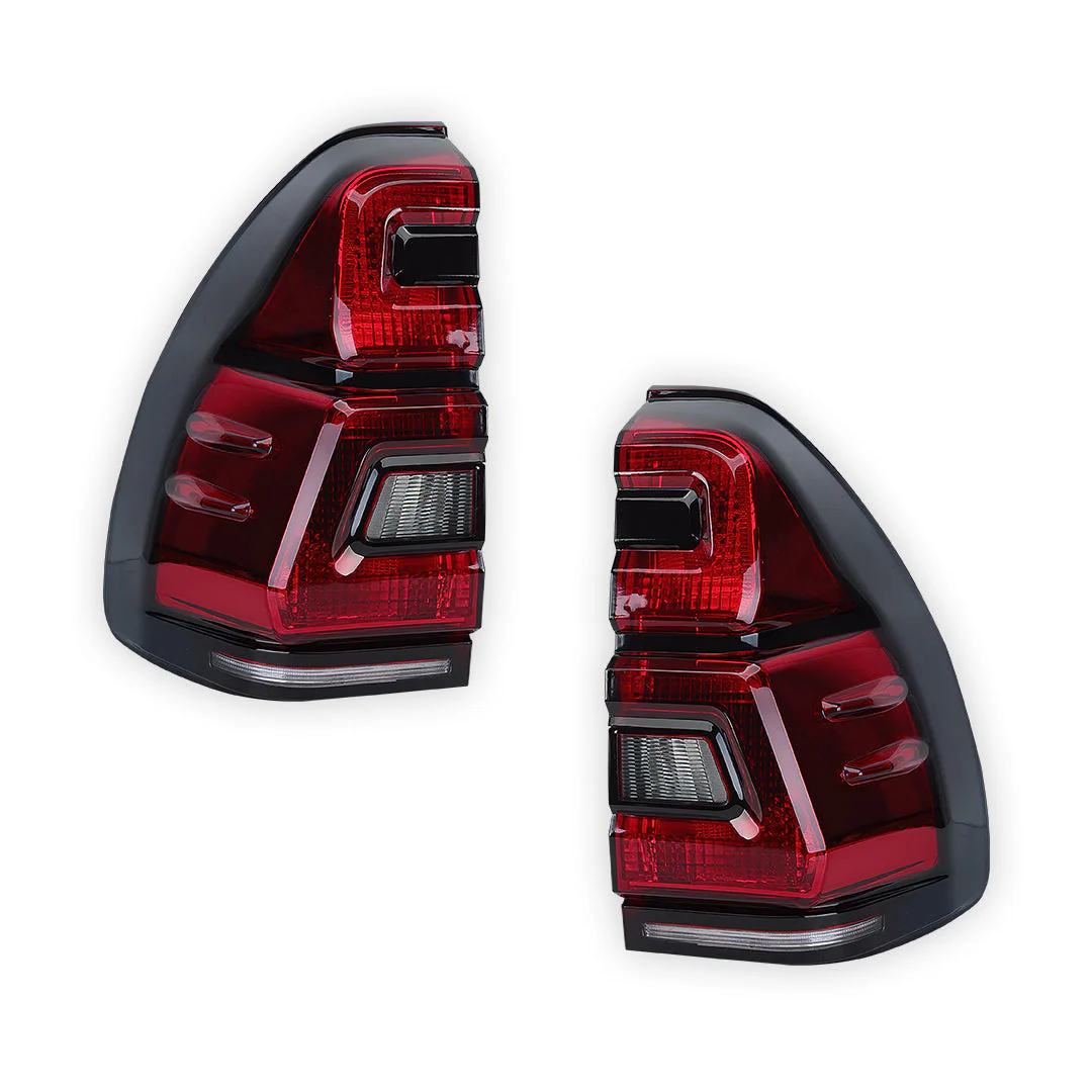 Toyota LandCruiser Prado J120 Series (2003 - 2009) Red LED Tail Lights LH + RH - Image 6