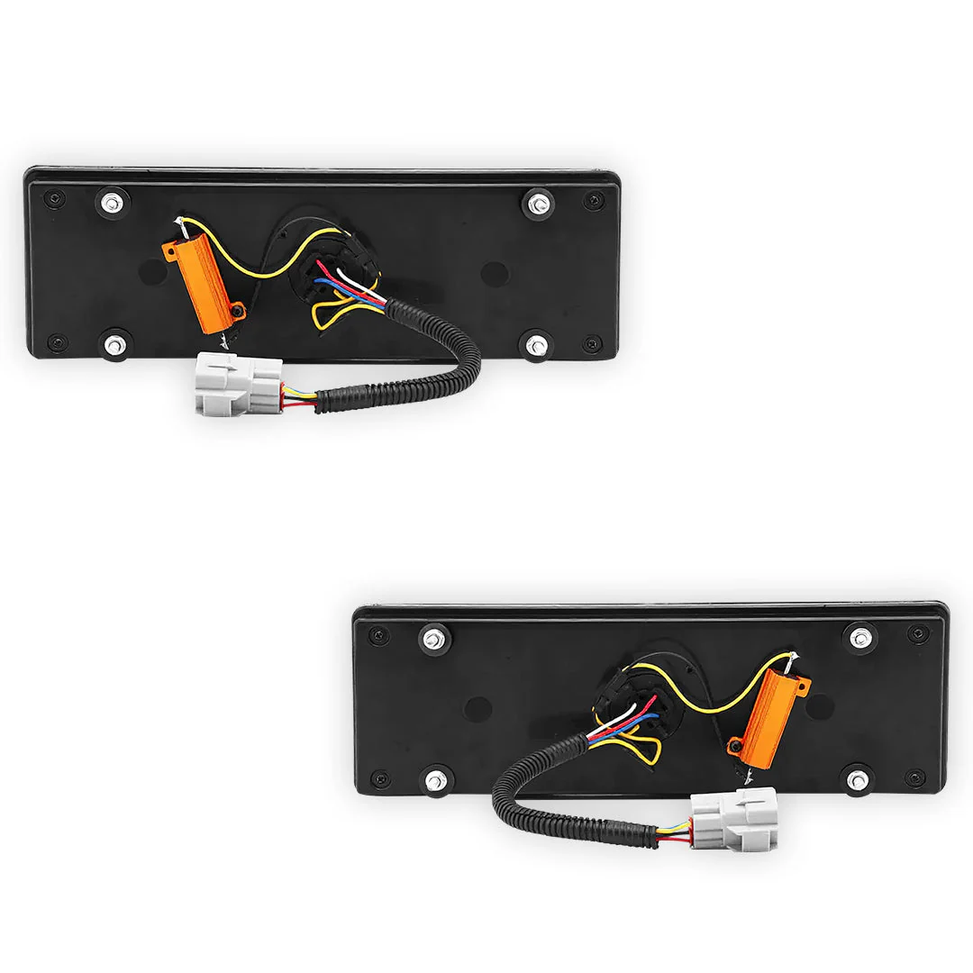 Toyota LandCruiser Series 70 / 75 / 78 / 79 (1994 - 2018) Smoked LED OEM Style Tail Lights LH + RH - Image 3