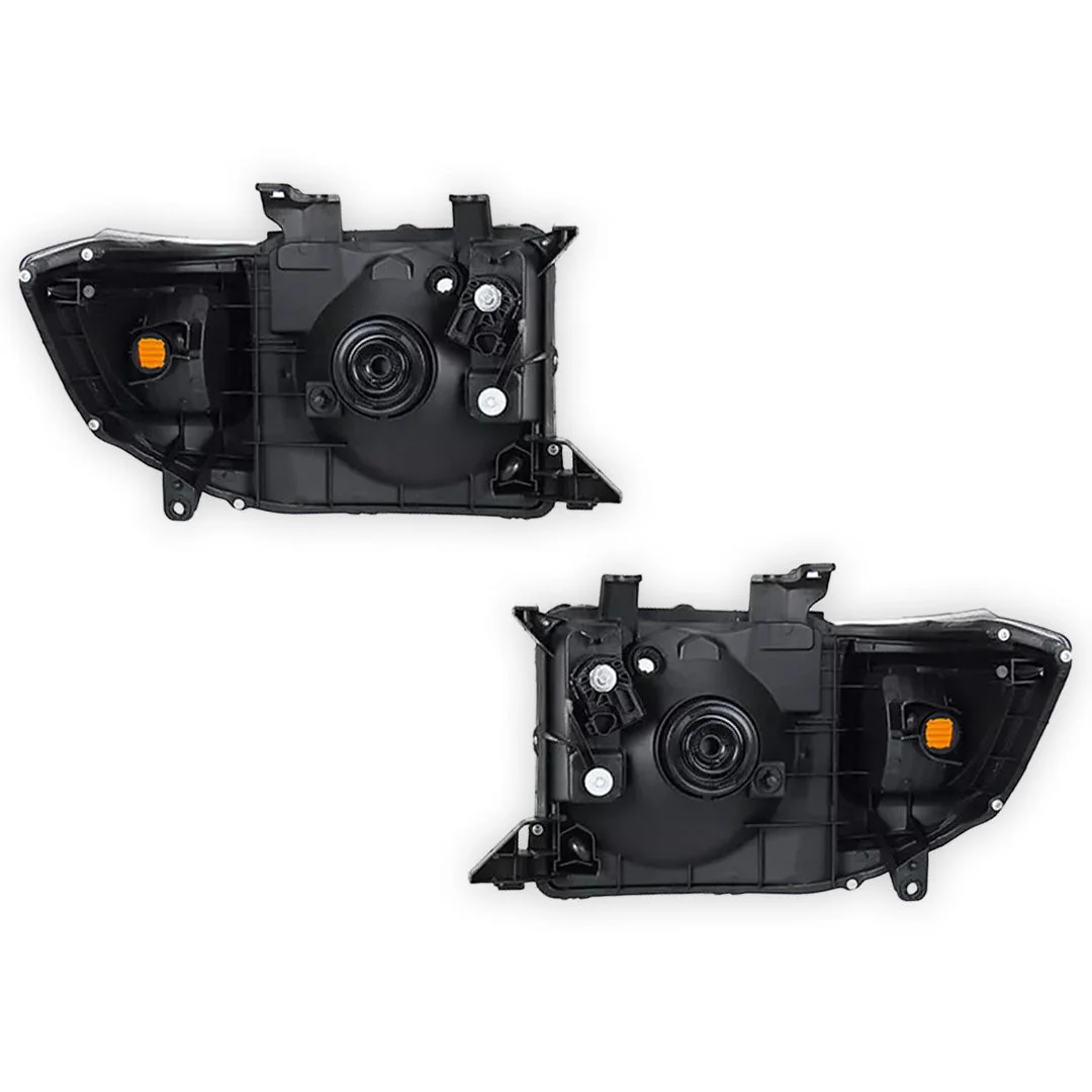 Toyota LandCruiser VDJ 70 / 76 / 78 / 79 Series (2007 - 2019) Black Headlights LH + RH - Image 3