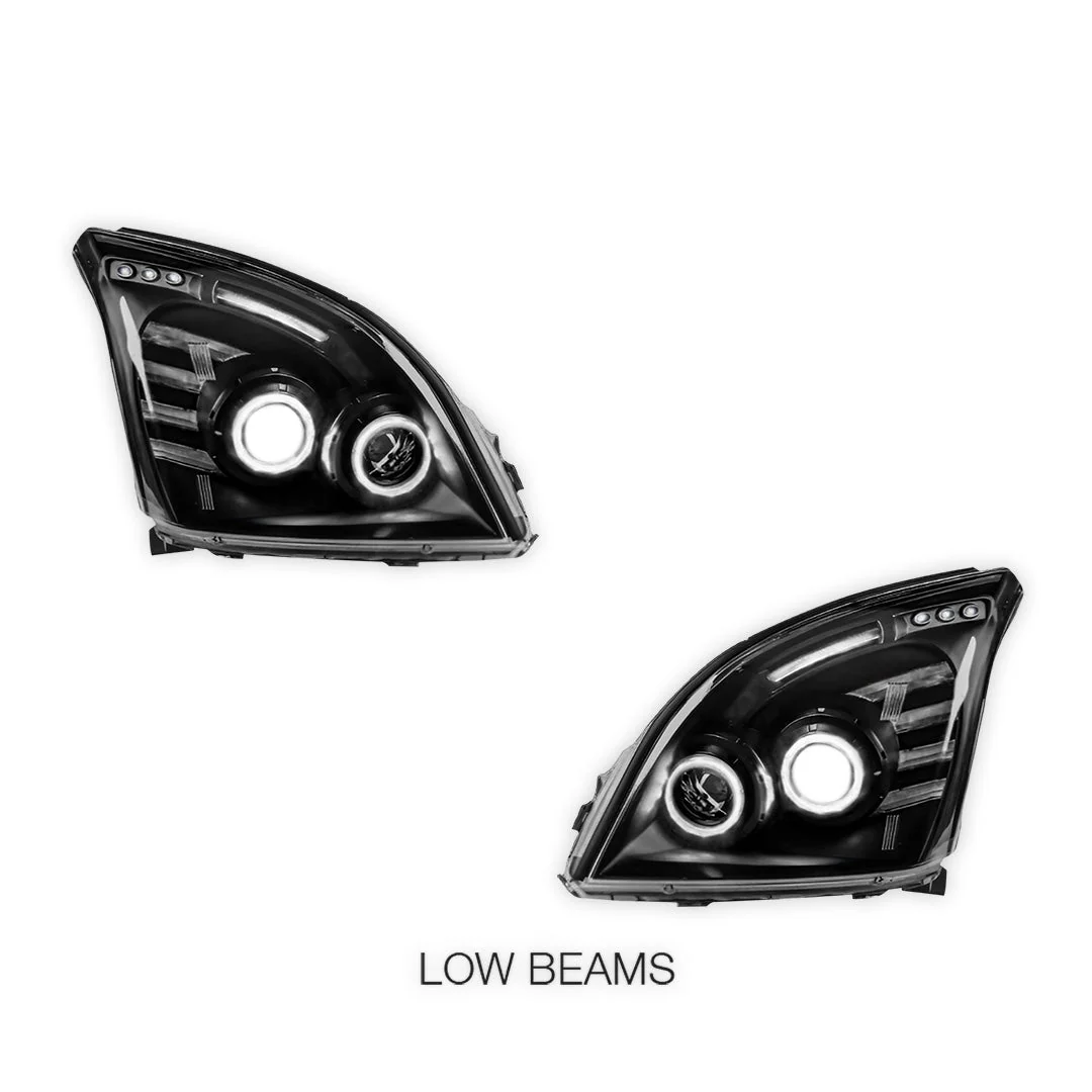 Toyota Prado 120 Series All Models (2002 - 2009) Halo Angel Eyes Headlights LH + RH - Image 3