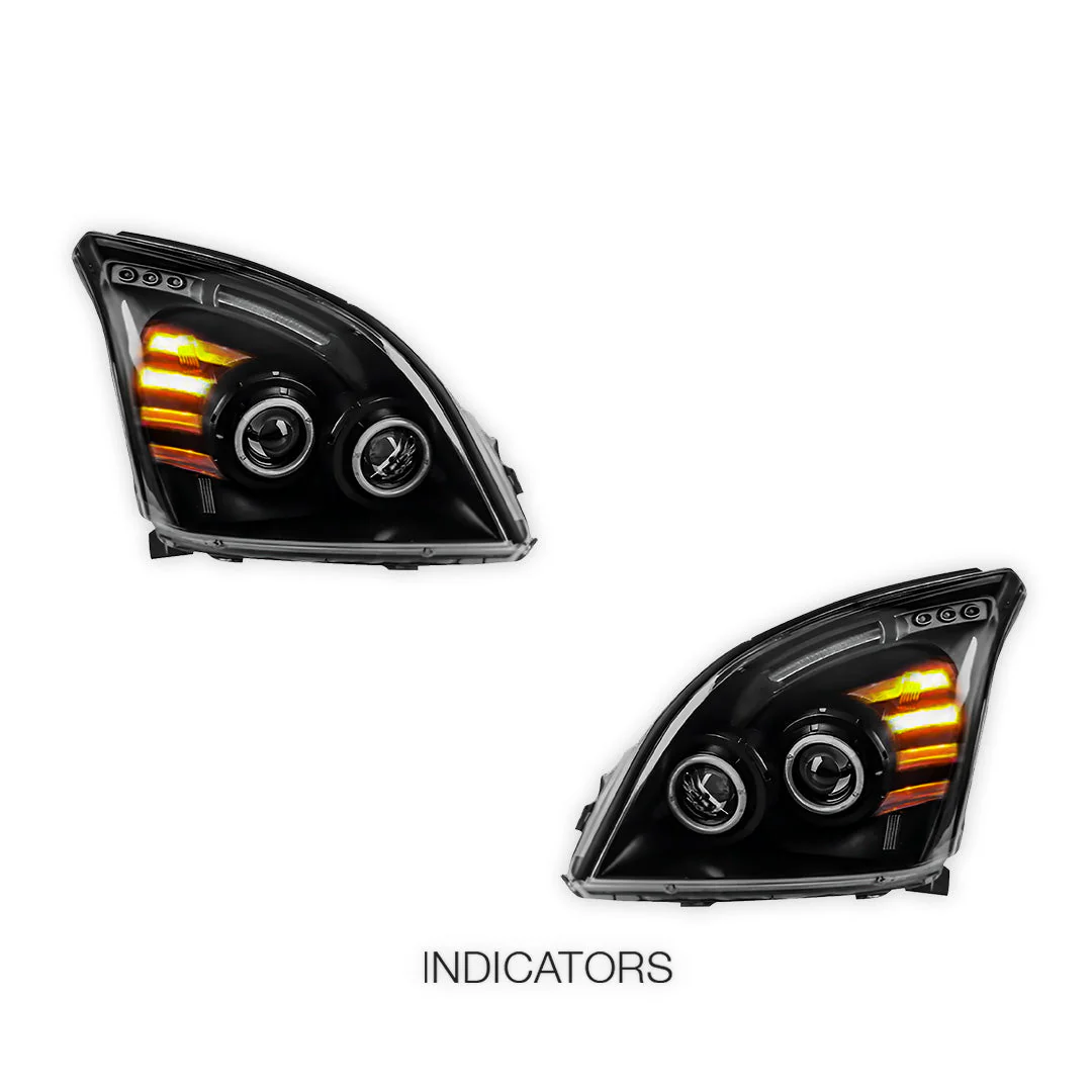 Toyota Prado 120 Series All Models (2002 - 2009) Halo Angel Eyes Headlights LH + RH - Image 5