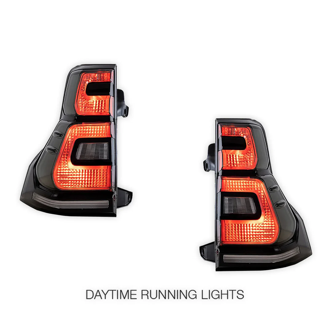Toyota Prado 150 Series All Models (2010 - 2017) Sequential Smoked LED Tail Lights LH + RH - Image 3