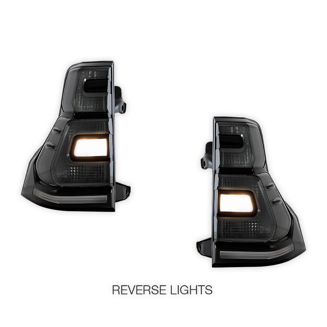 Toyota Prado 150 Series All Models (2010 - 2017) Sequential Smoked LED Tail Lights LH + RH - Image 4