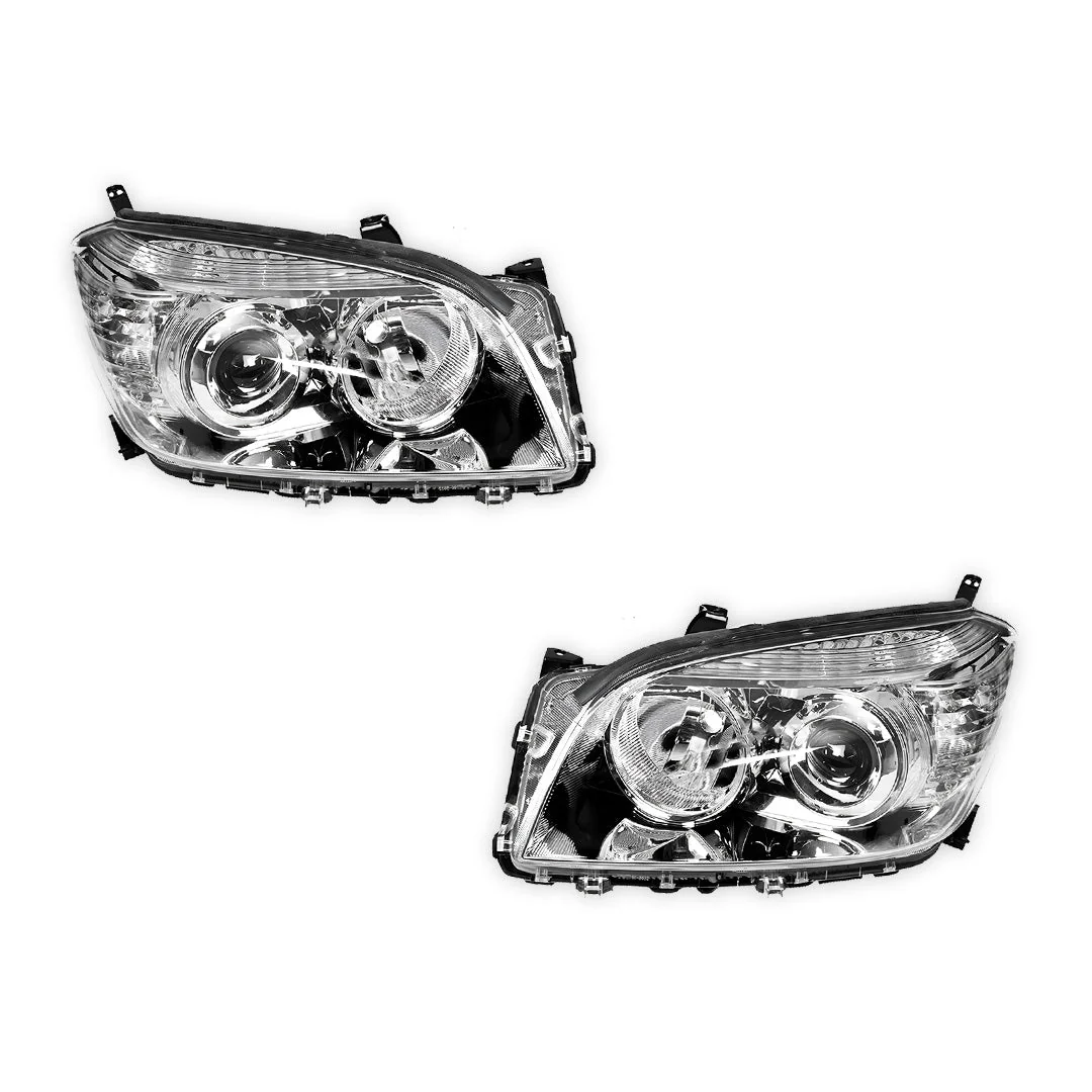 Toyota RAV4 XA30 / ACA30 Series 1 (2005 - 2008) Chrome Headlights LH + RH - Image 2