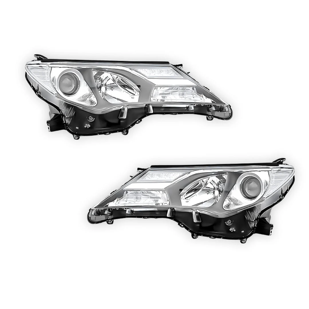 Toyota RAV4 XA40 (2012 - 2015) Non-Xenon Chrome Headlights LH + RH - Image 2